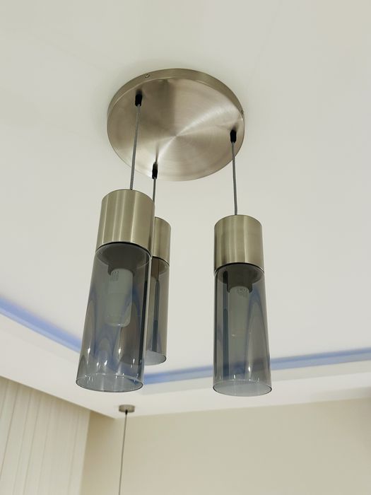 Пендел ANNIKA 3xE27, метал и стъкло