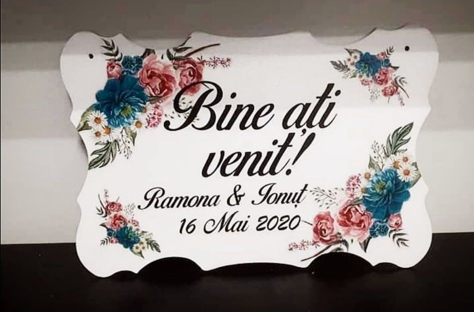 Plăcuță "Bine ați venit"