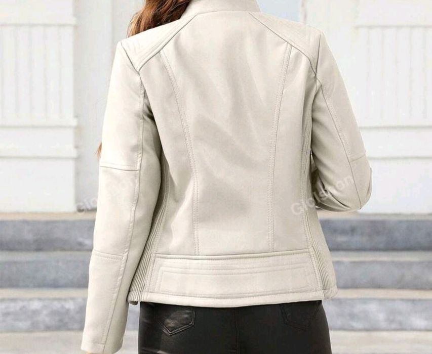 Дамски зимен шал и кожено яке