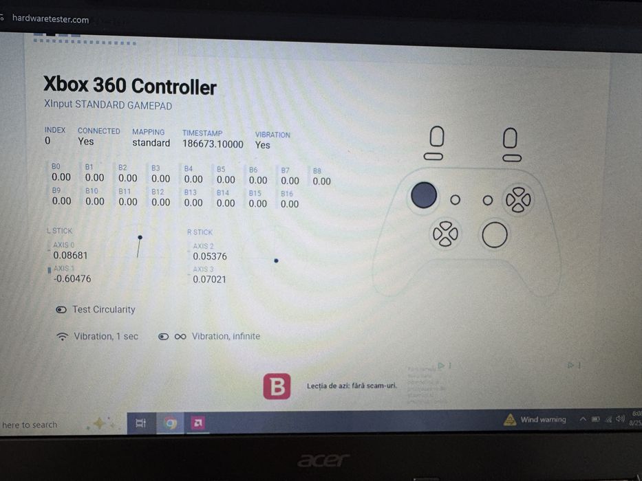 Controler Xbox stickdrift