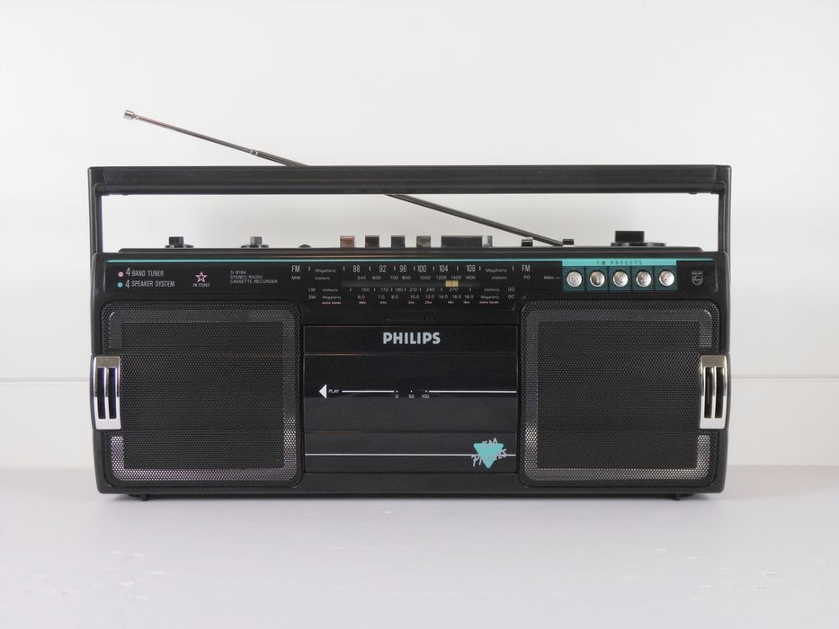 Radiocasetofon PHILIPS – restaurat complet, perfect funcțional