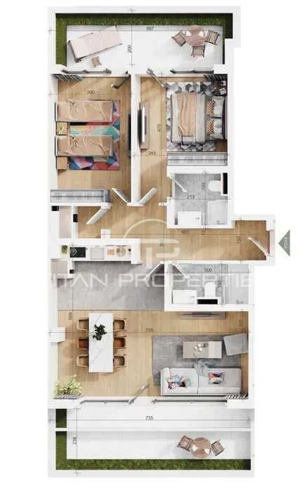 Продава се Тристаен апартамент в Пловдив, Тракия - 146 кв.м за 1199 €/кв.м - Снимка #7