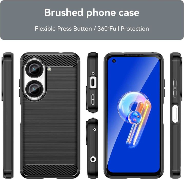 Луксозен калъф / кейс / гръб Carbon за Asus Zenfone 9 / 10 / 11 Ultra