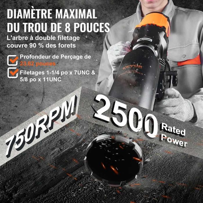 Pachet carotare beton – mașină + carote 53/76/132 mm CU FACTURA