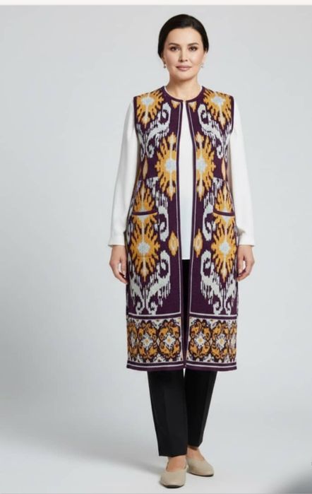 Kardigan to'qima adras nusxa bahorgi mavsumga