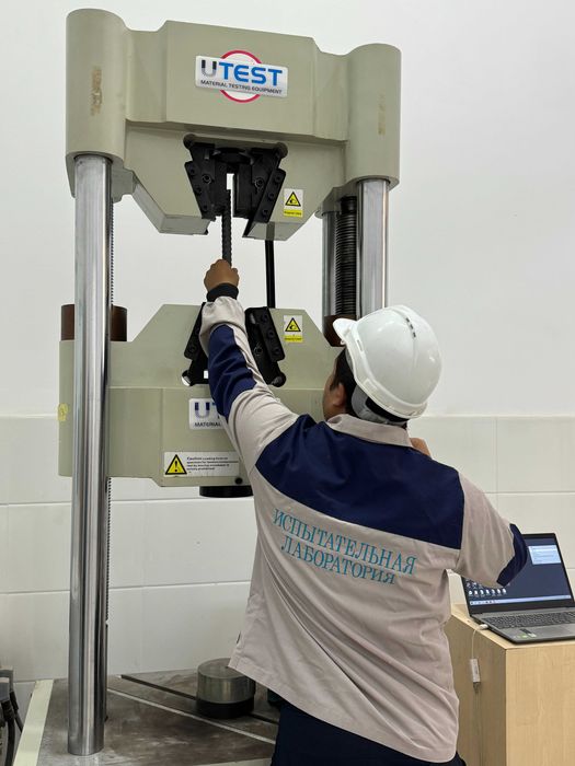 Методы испытания на растяжение арматуры. laboratoriya stroitelnaya