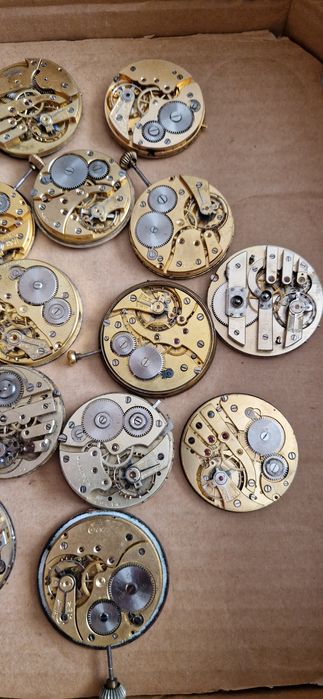 Oferta lot mecanism ceas buzunar ,germany,usa,swiss,gold 18k
