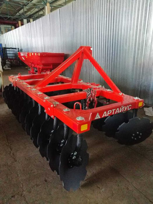 Борона дисковая навесная и прицепная завода Артайус Россия год гаранти