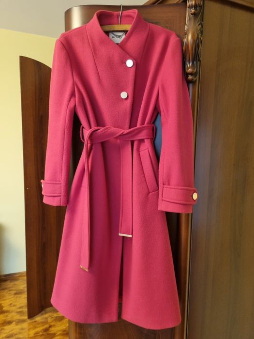 Palton lung damă roz fucsia Orsay M-38
