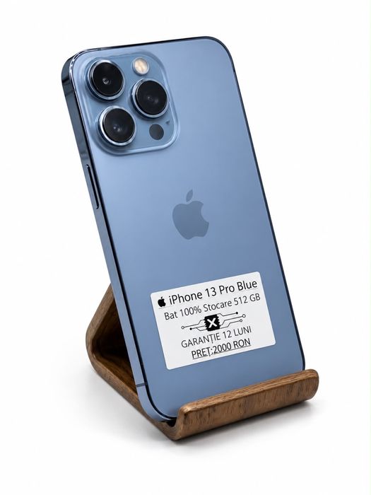 iPhone 13 Pro Sierra Blue 512 GB Impecabil/Garantie 24 luni/Factura/Rate/ Avans 0