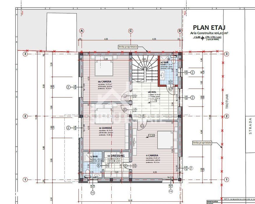 Teren constructii de vanzare zona Piata Cluj cu proiect extindere