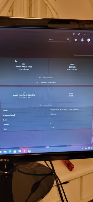 Calculator i5 9400, 16 Gb ram, RX 570 8 Gb