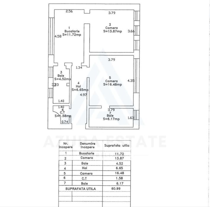 Apartament 2 camere 61 mp utili parter 2 bai 2 pivnite Centrul Istoric