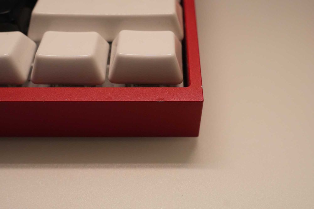 Tastatura Wooting 60HE+ cu carcasa KBDFans E-Coating Red