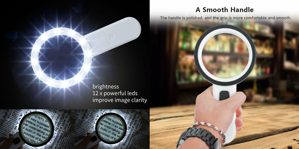 Lupa profesionala marire 30X cu 12 LED-uri. Noua ambalata!