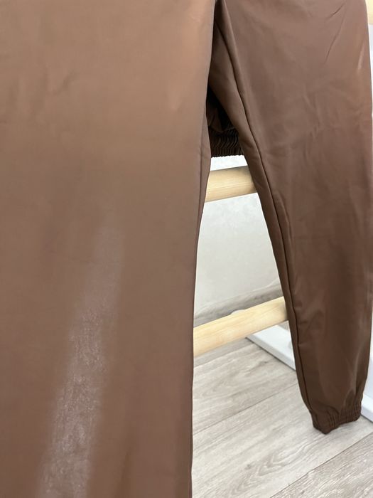 Кожанные брюки, утепленные