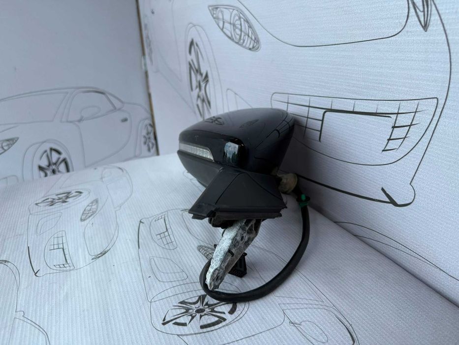 Oglindă Dreaptă 6 PINI VW Golf 7 2014 / 2012-2020 / Cod OEM 5G2857508AF (5C2)