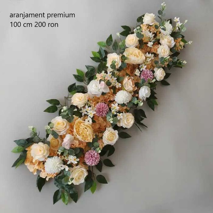 flori champagne suporti decorat nunta botez vand inchiriez la comanda