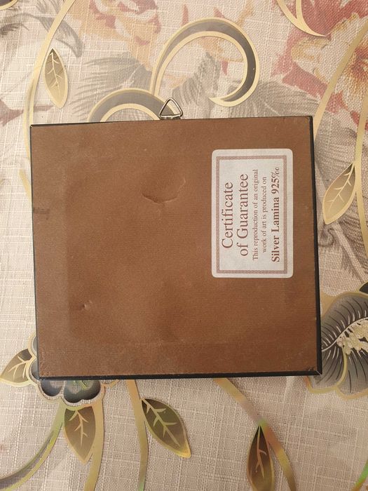 tablou pictat manual din argint 925
