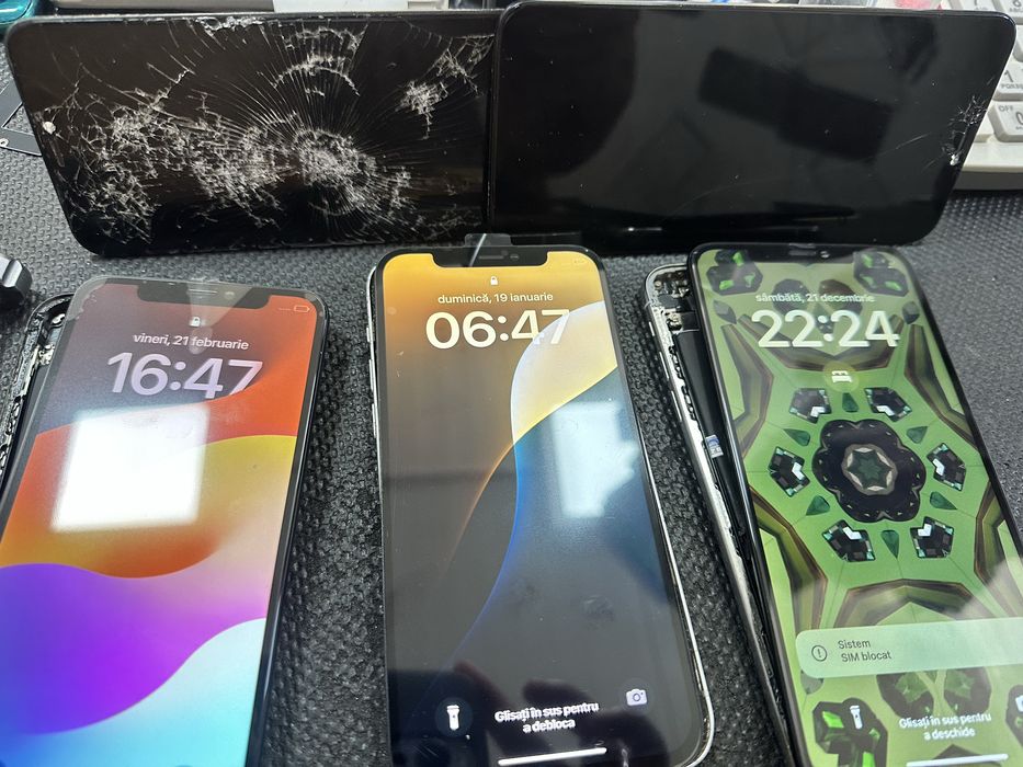 Piese pentru iphone Display baterie difuzor casca face id carcasa