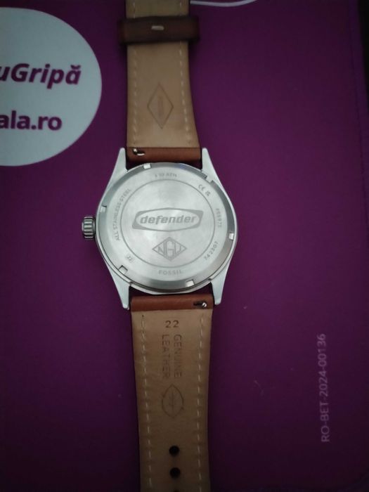 Ceas Solar Fossil FS5975 Mecanism Japonez și cutie metalică