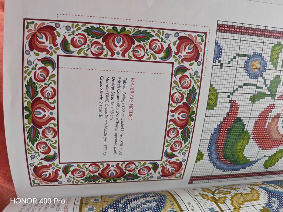 Carte de brodat fete de masa