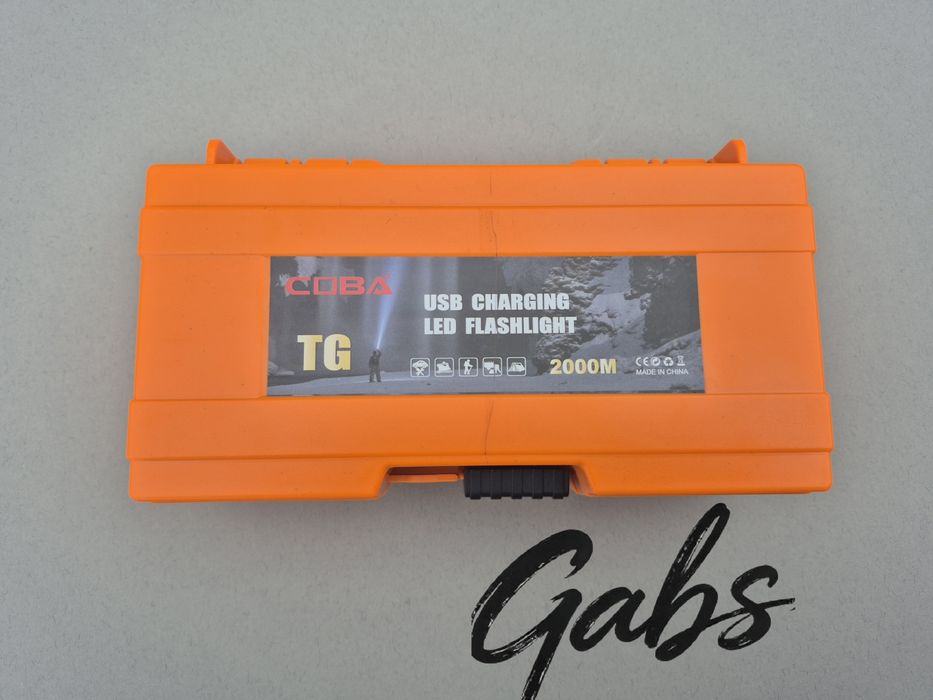 Мощен LASER LED фенер COBA CB-X53 ,2000м в пластмасова кутия