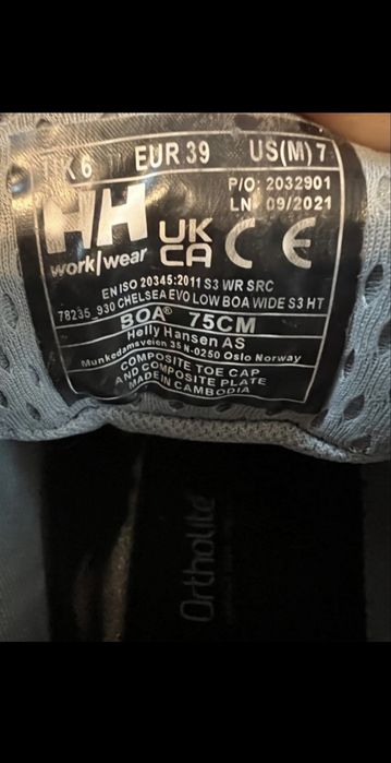 Helly Hansen, Chelsea Evo Low, încălțăminte de protecție a muncii