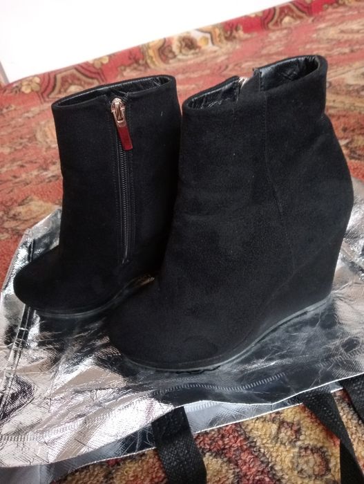 Полусапожки  замша