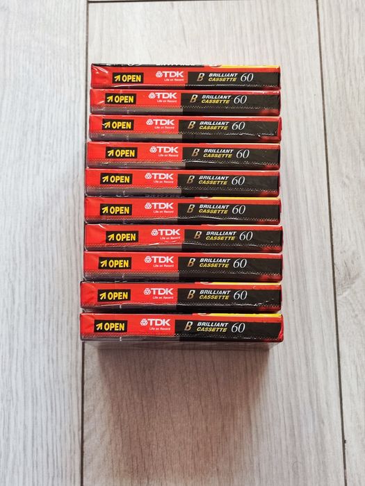 Casete audio TDK B60 sigilate –colecție vintage, calitate superioară!