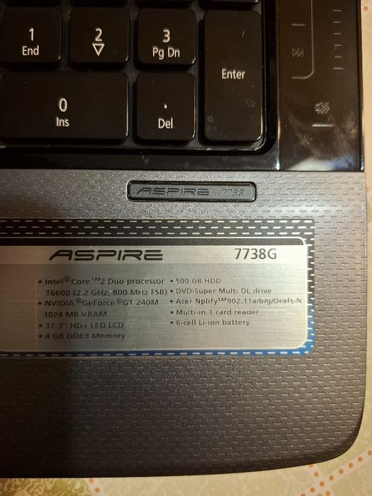 Acer aspire 7738 g за части