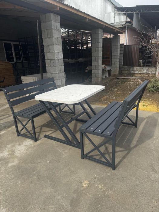 Комплект скамья и стол