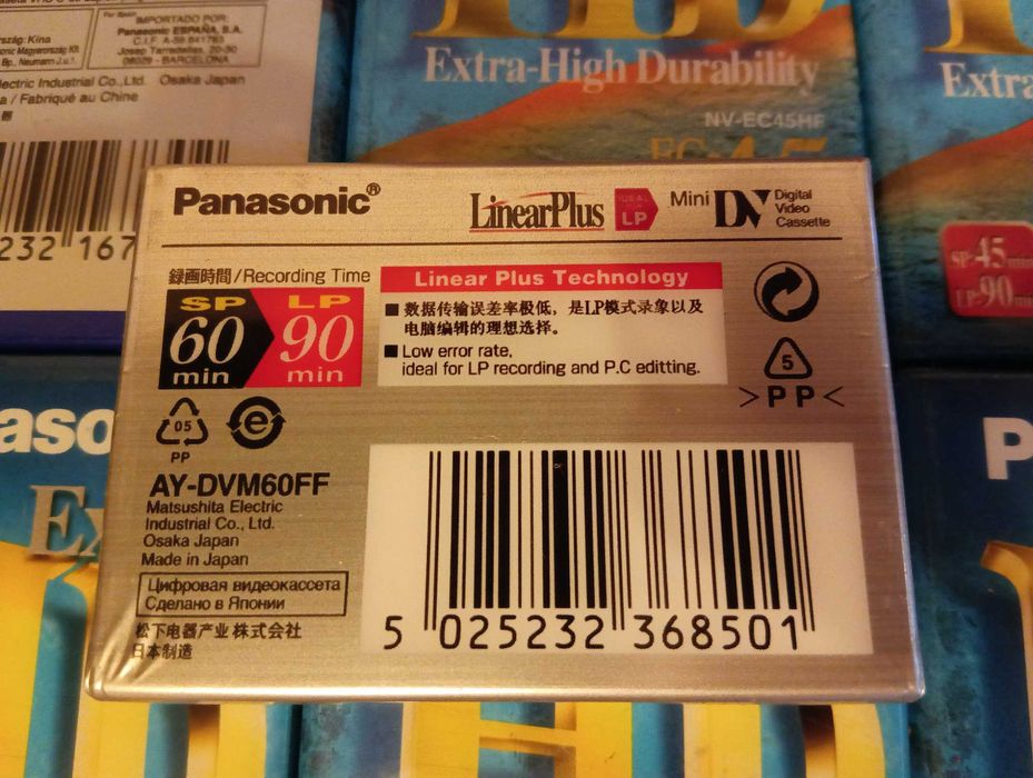 Видеокассета формат MiniDV Panasonic 1 шт.