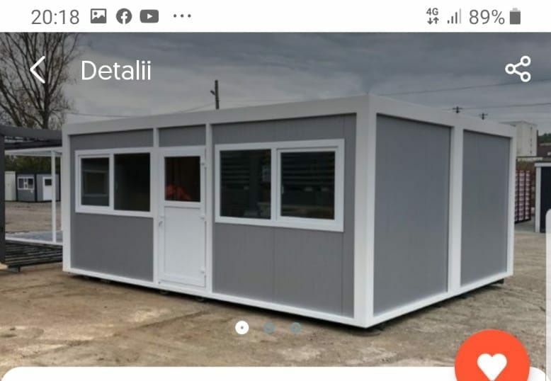 Vand container birou zincat