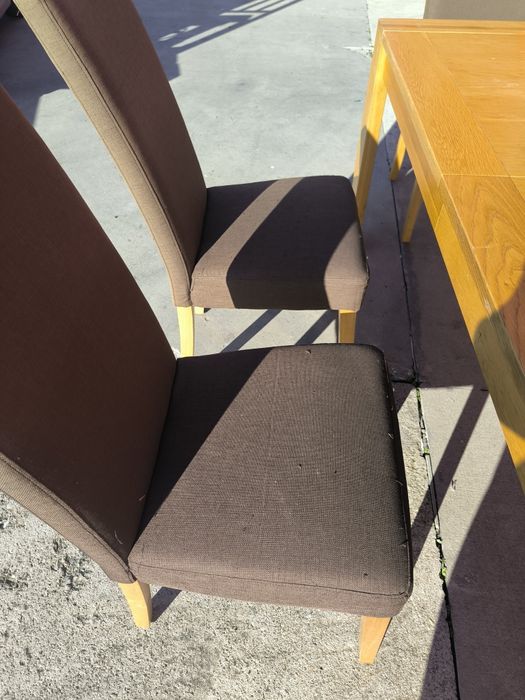 Масивна дъбова маса + 6 стола