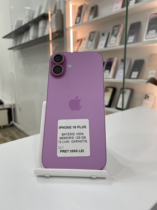 Magazin: vindem iPhone 16 Plus, 128gb, GARANTIE