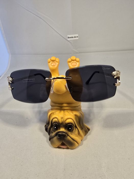 Ochelari de soare Cartier Rimless Black, 17594, made in Italy