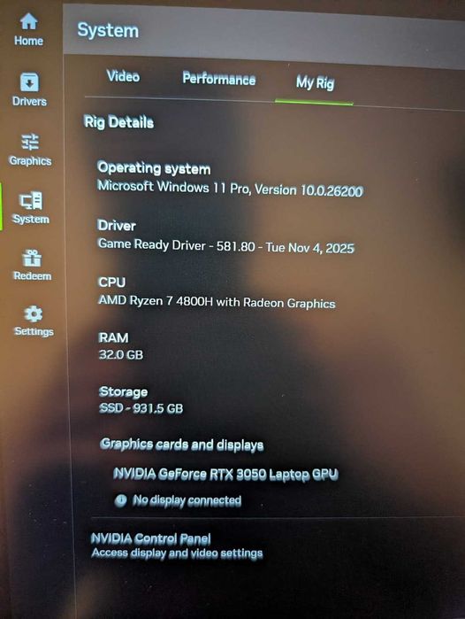 ASUS ROG Strix G15 2021 (G513IC-HN003), RTX 3050 - Stare Excelenta