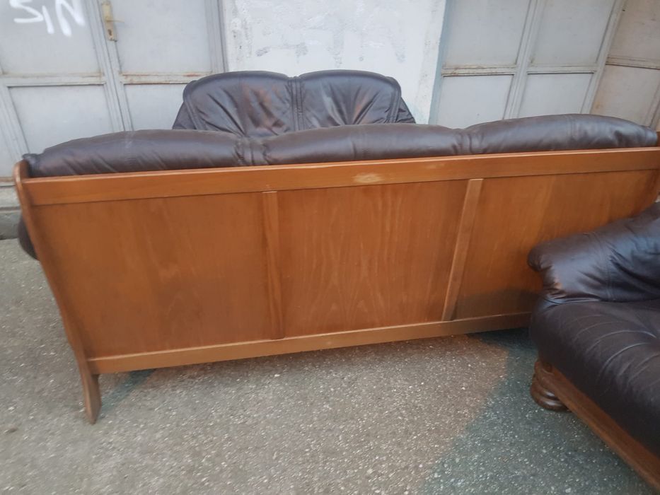 Set canapele piele naturala (3/2/1 locuri)