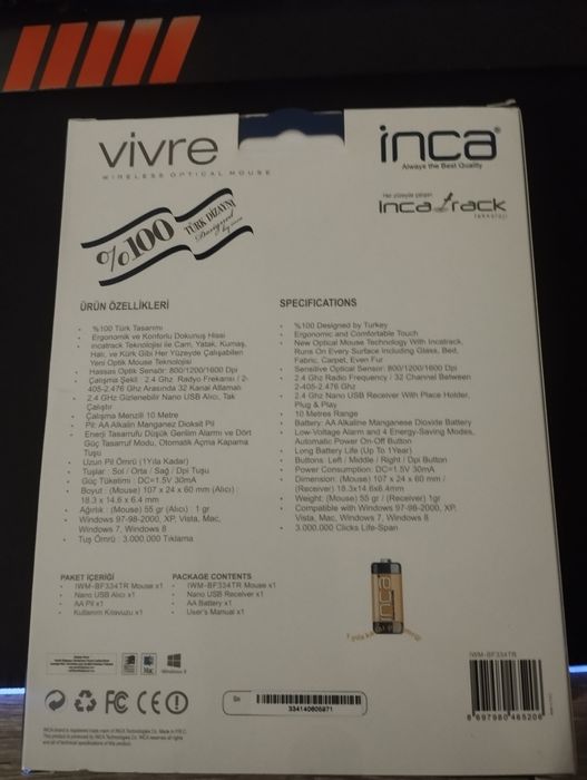 Безжична мишка inca (инка)