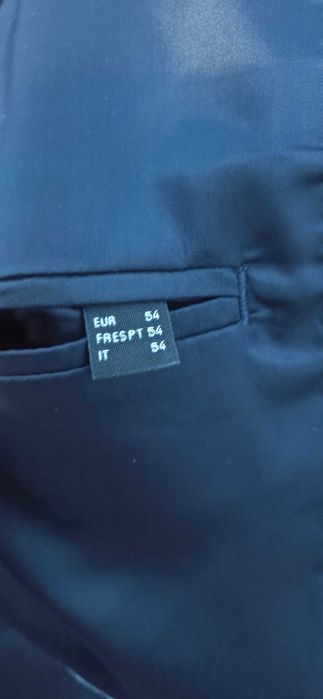 Palton elegant de costum C&A bleumarin, mărimea 54/XXL