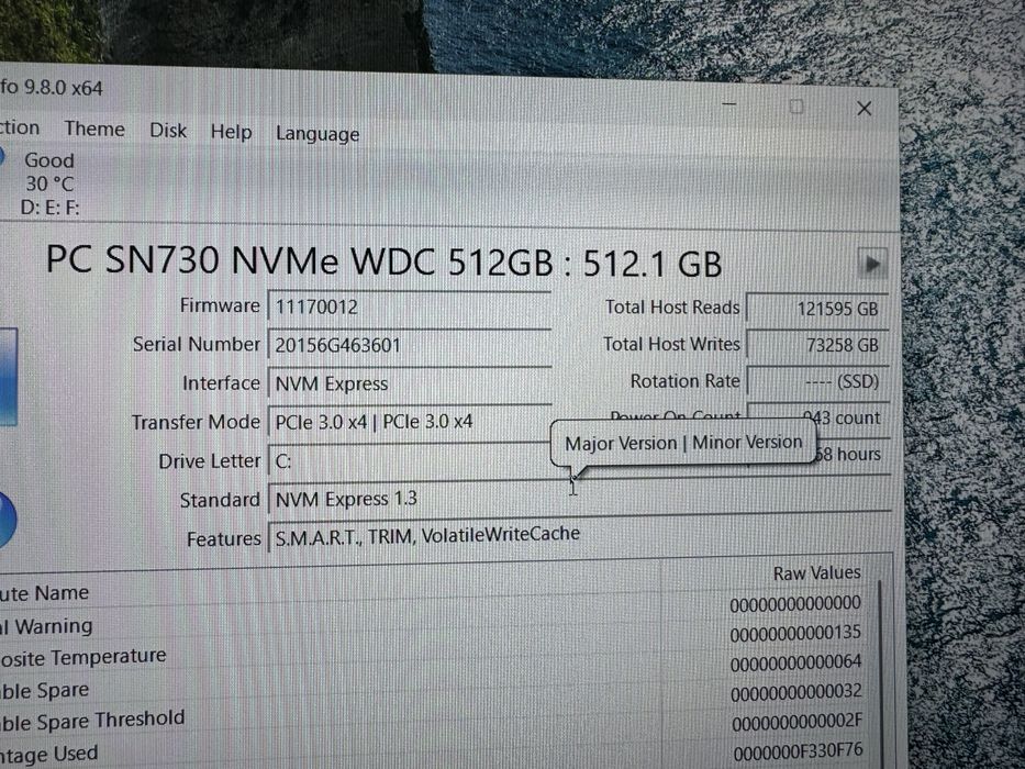 Laptop Dell XPS 9500, 15.6" Intel i5-10300H, 16GB RAM, 1,5TB, Bat 88Wh