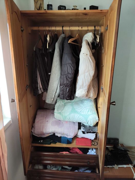 Спалня комплект с ракла, гардероб, матрак, бюро