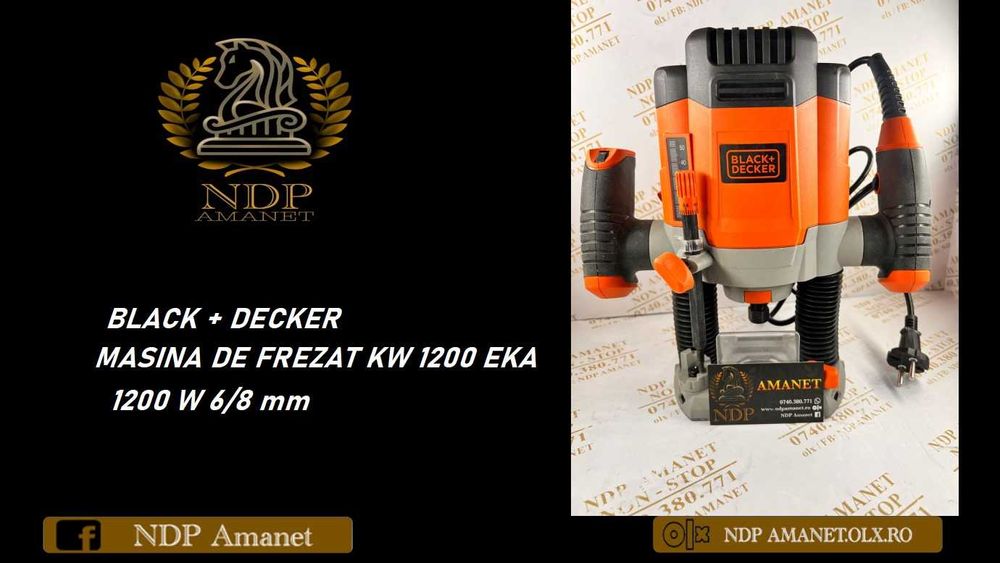 NDP Amanet Calea Mosilor 298  BLACK + DECKER MASINA DE FREZAT (31549)