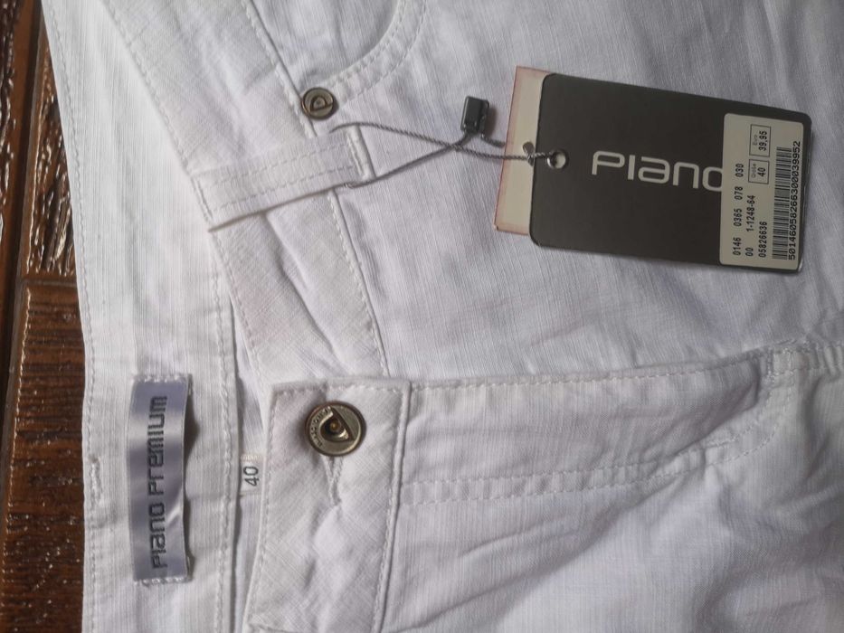 Pantalon nou alb elegant