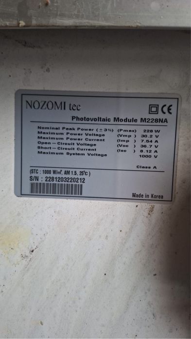 Panouri fotovoltaice uzate