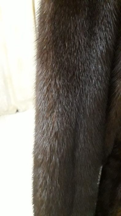 Шуба норковая с капюшоном