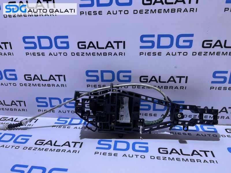 Suport Maner Interior cu Sufa Cablu Tija Broasca Incuietoare Usa Portiera Dreapta Spate BMW Seria 3 F30 F31 2011 - 2019 Cod 7332268 51227332268