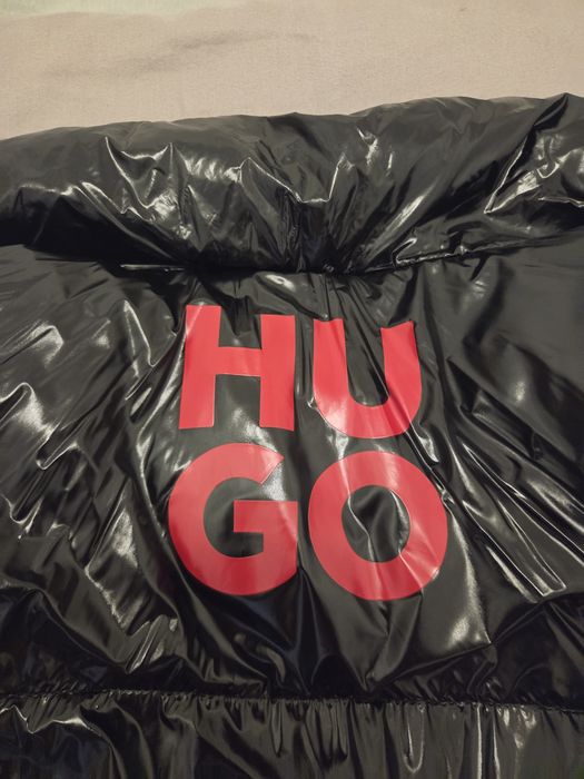 Geacă puf HUGO Biron Puffer Jacket lucioasă – Originală, ca nouă