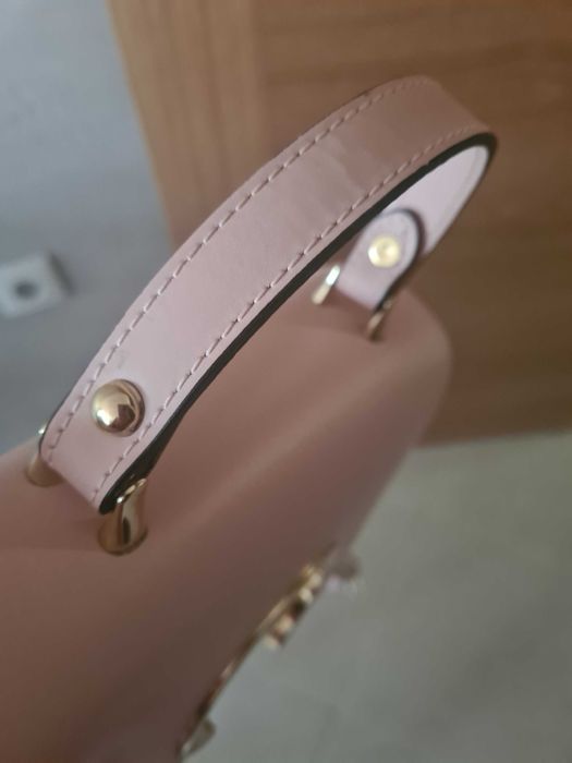 Естествена кожа италианска чанта